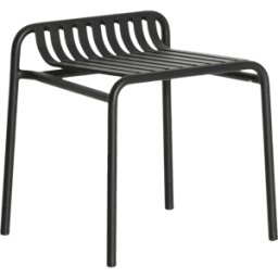 Tabouret outdoor noir Week end - Petite friture
