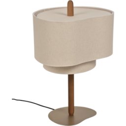 Lampe en métal et en tissu crème 60 cm Pebble - Market set