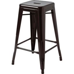 Tabouret en acier brun noir 65cm - Tolix