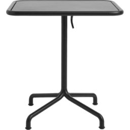 Table de jardin rectangulaire en aluminium laqué gris anthracite 60x70x74cm Deville - HAY