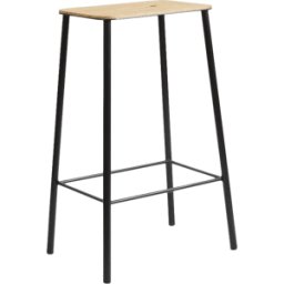 Tabouret noir 65 cm Adam - Frama