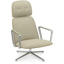 Pad Lounge Chair High Swivel Alu - Normann Copenhagen