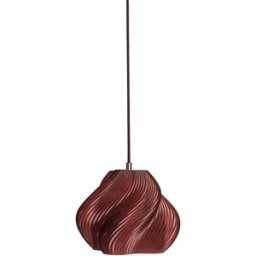 Suspension rouge cerise et chrome 20 cm Soft serve 01 - Crème atelier