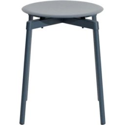 Tabouret extérieur en métal gris bleu 45cm Fromme - Petite friture
