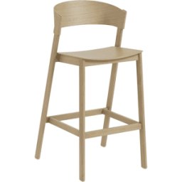 Tabouret de bar en chêne naturel Cover 65 cm - Muuto