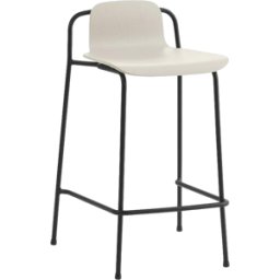 Tabouret de bar gris clair et acier noir Studio 65 Cm - Normann Copenhagen