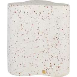 Table d'appoint de jardin en terrazzo blanc 41,5x45cm Freddy - Versmissen