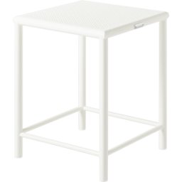 Tabouret carré en acier tressé blanc pur 46cm T37 - Tolix