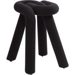 Tabouret noir Bold - Moustache