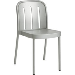 Chaise de jardin en métal gris argenté Deville - HAY