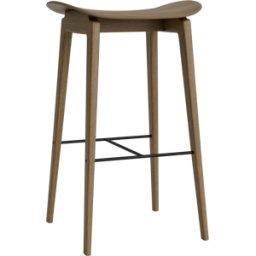 Tabouret de bar en chêne fumé clair 65 cm NY11 - NORR11