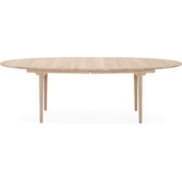 Table à manger ovale extensible en chêne blanc huilé 115x240cm CH339 - Carl Hansen & Søn