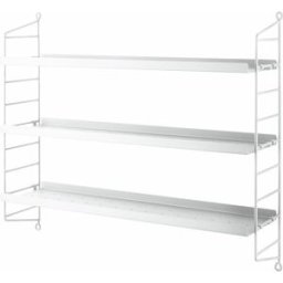 Etagères en métal blanc String Pocket - String furniture