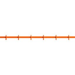 Porte-manteaux mural en aluminium orange 82x5,2x4,7cm Relief - String furniture