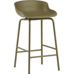 Tabouret de bar en acier et pp olive 65 cm Hyg - Normann Copenhagen