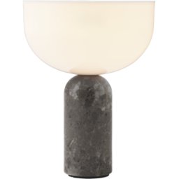 Lampe portable en marbre gris 24 cm Kizu - New Works
