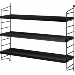 Etagères en frêne noir String Pocket - String furniture