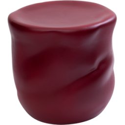 Tabouret organique en céramique bordeaux 33cm Canova - Moustache