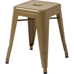 Tabouret en acier brun vert 45cm - Tolix