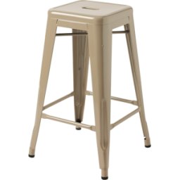 Tabouret en acier gris beige 65cm - Tolix