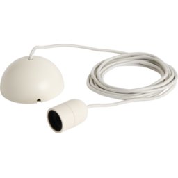 Câble pour suspension en tissu blanc argile 400cm Common Cord Set - Hay