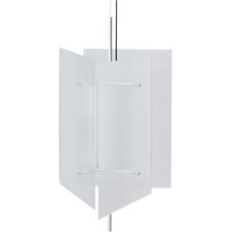Suspension en aluminium brossé avec diffuseur 43x46cm Oeste - Ferm Living