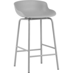 Tabouret de bar en acier et pp gris 65 cm Hyg - Normann Copenhagen