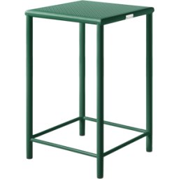 Tabouret de bar carré en acier tressé vert mousse 65cm T37 - Tolix