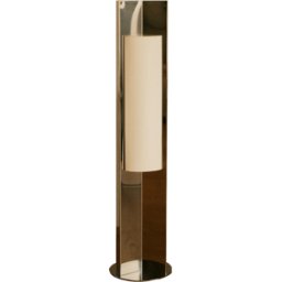 Lampadaire en acier poli effet miroir avec diffuseur 120x28x28cm Arrow 120 - Violaine d'Harcourt