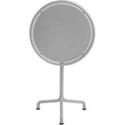 Table de jardin ronde en aluminium laqué gris argenté 55x74cm Deville - HAY