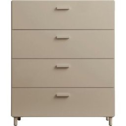 Commode large en bois mdf beige 82x98,7x41cm Relief - String furniture