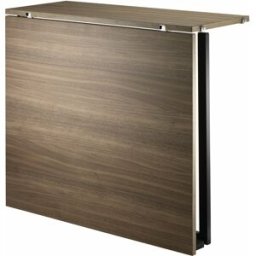 Table pliante en noyer et pieds noirs en acier - String furniture