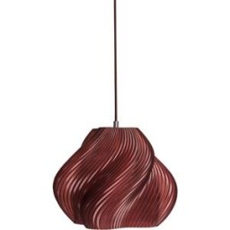Suspension rouge cerise et chrome 30 cm Soft serve 03 - Crème atelier