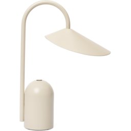 Lampe portable en aluminium blanc cachemire Arum - Ferm living