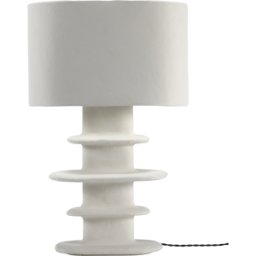 Lampe de table n°3 en papier mâché blanc 69cm Earth - Serax