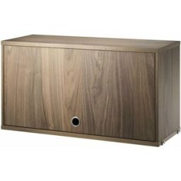 Caisson en noyer avec porte rabattable - String furniture