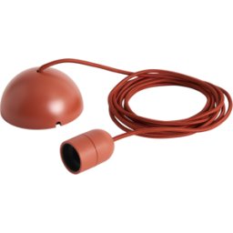 Câble pour suspension en tissu rouge rouille 400cm Common Cord Set - Hay
