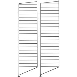 2 Montants noirs à poser 30x115 cm - String furniture