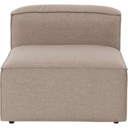Module 1 place en tissu marron 95x80x65cm Sora O1 - Home Design