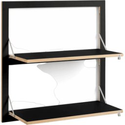 Étagère modulable noire 80 x 80 cm Fläpps - Ambivalenz