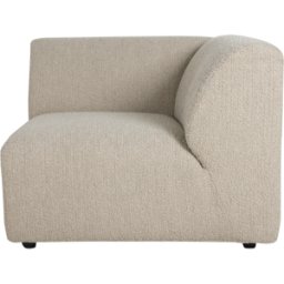 Module de fin angle droit en bouclé taupe Jax - Hkliving