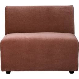 Module 1 place en velours brique Jax - Hkliving