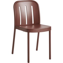 Chaise de jardin en métal rouge Deville - HAY