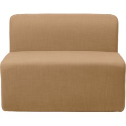 Module chaise en polyester ocre 90x70 cm Lagoon - Broste Copenhagen