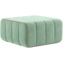 Module en velours barcelone vert clair 68x34cm Curt - Ambivalenz