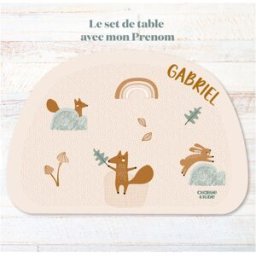 Charlie et Suzie Set de table All Over Paysage personnalisable