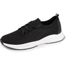 Isotoner - Baskets Confort Femme Slip-on à lacets Noir noir 38 Femme