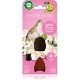 Air Wick Essential Mist White Peony & Jasmine Blossom recharge pour diffuseur d'huiles essentielles 20 ml