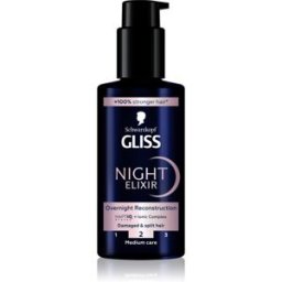 Schwarzkopf Gliss Night Elixir élixir sans rinçage anti-pointes fourchues 100 ml