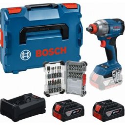 Bosch Kit d’outils PROFESSIONAL GDX 18V-285+ 2×GBA 5.0Ah +coffret de 31 embouts 0615A500DY